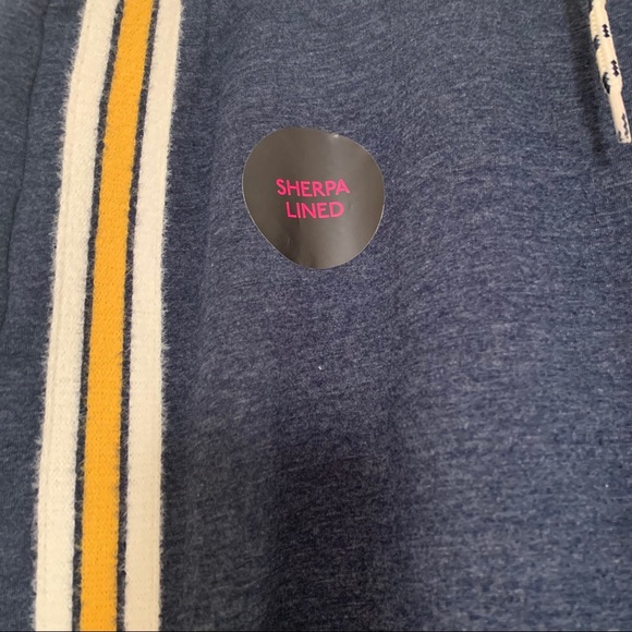 No Boundaries Sherpa Lined Blue Joggers - Picture 6 of 6